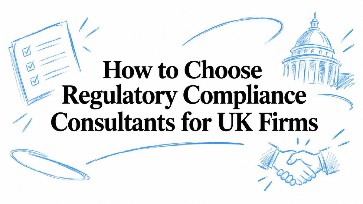 How to Choose Regulatory Compliance Consultants for UK Firms