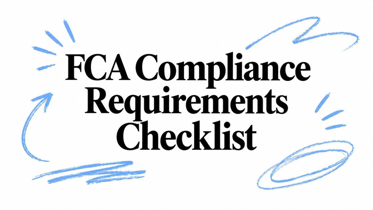 FCA Compliance Requirements Checklist
